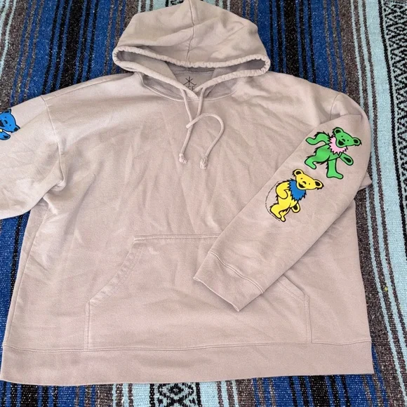 Grateful Dead Dancing Bear Hoodie - Picture 2 of 7